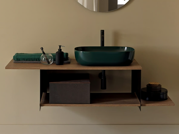 SLIDE - Single wall-mounted vanity unit by Scarabeo Ceramiche - view 2